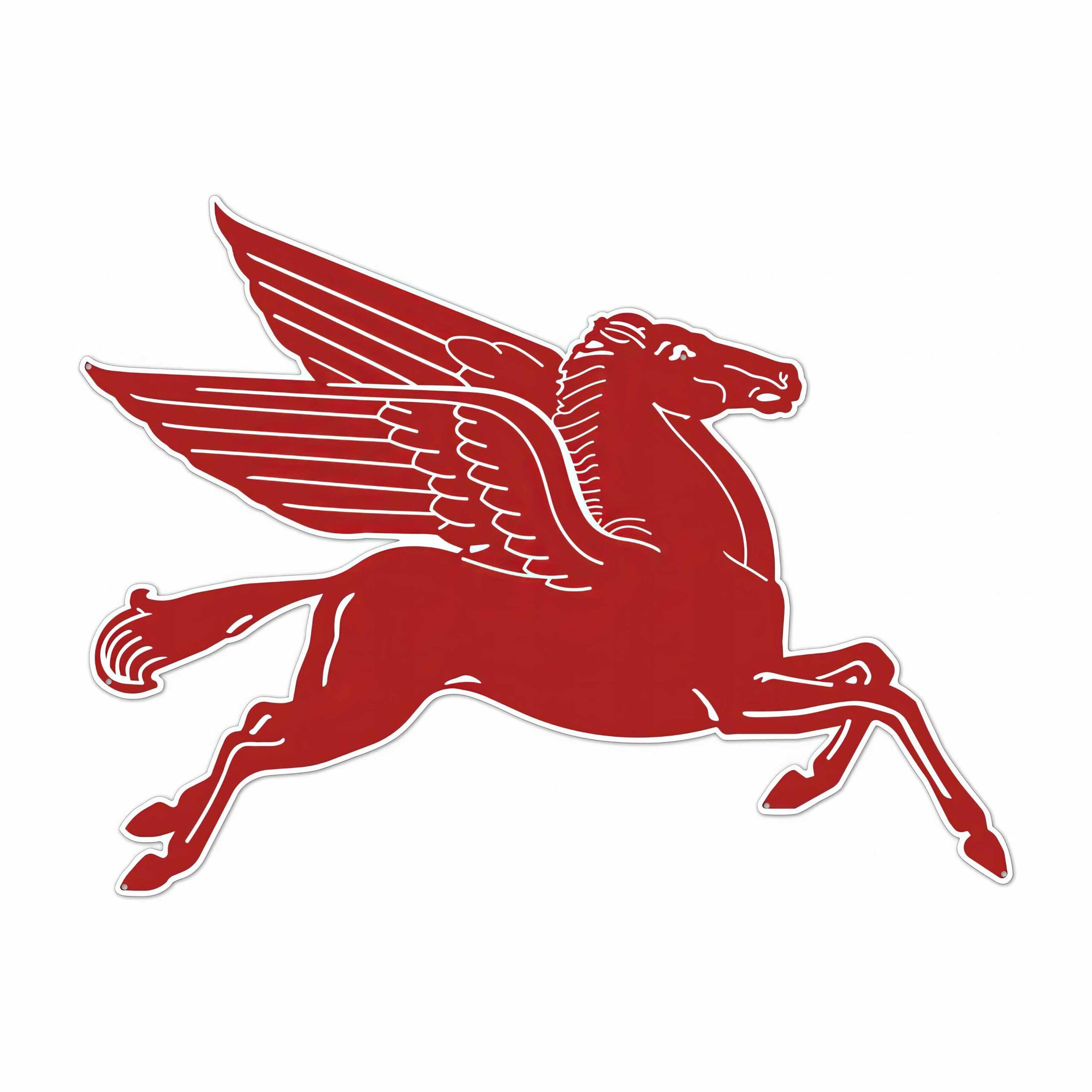 Mobil　ペガサス　旗 Mobil Pegasus Flying Red Horse Sign 42